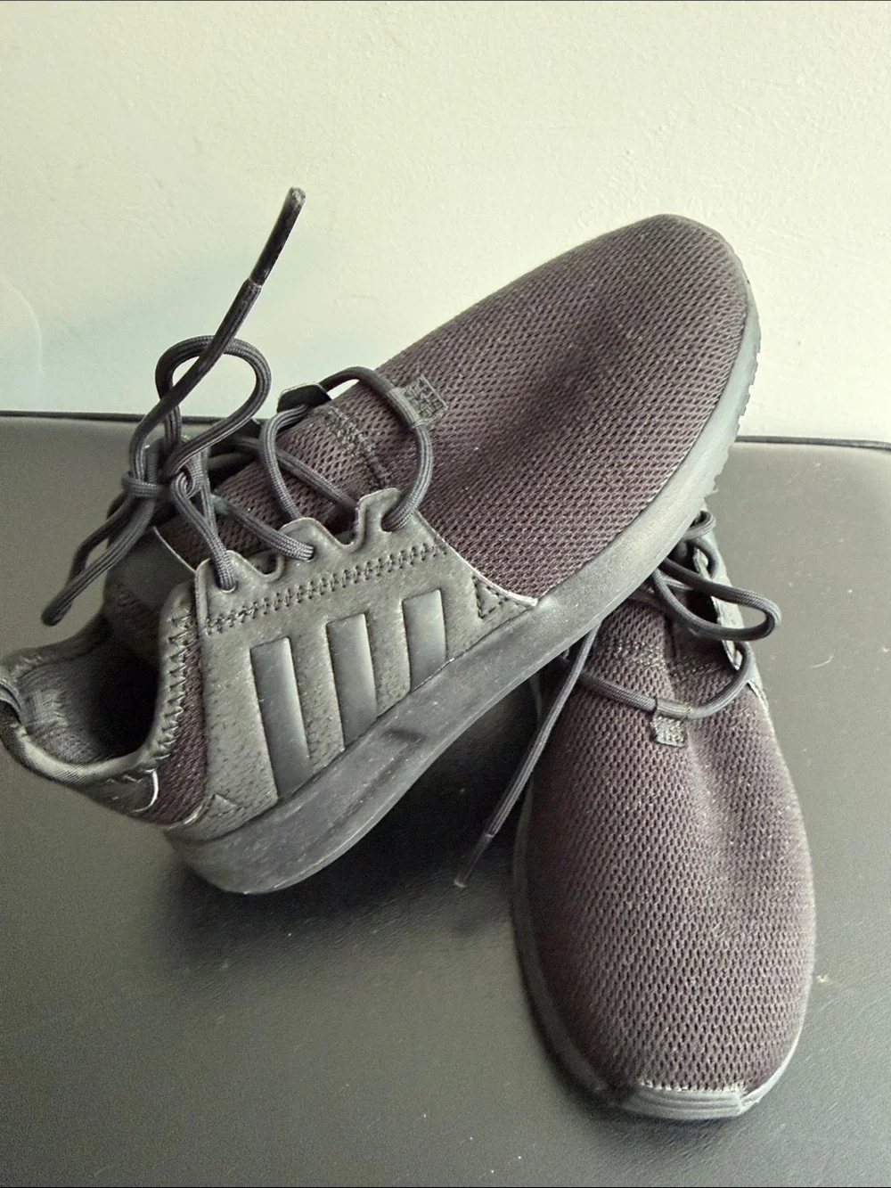 adidas Kids All-Black Lightweight Sneakers